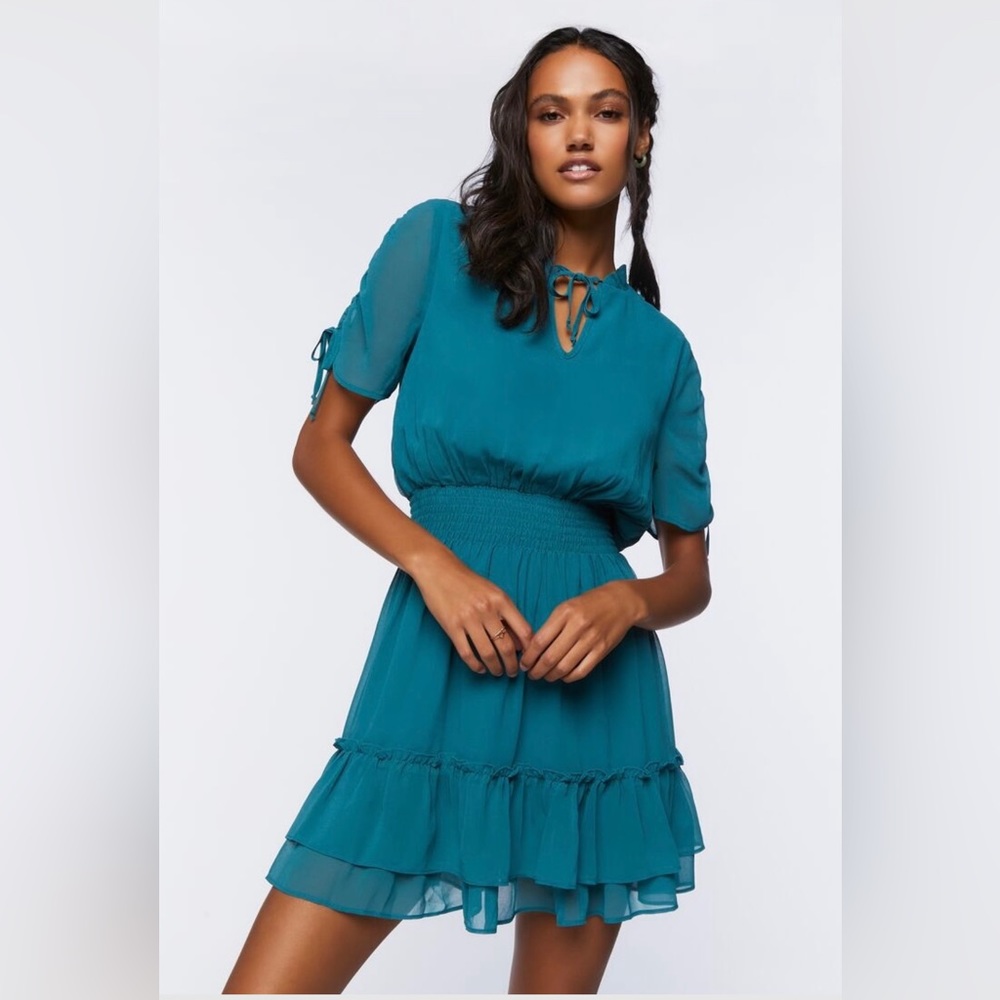 NWT- Ruffe Hem mini dress- Forever 21- size M